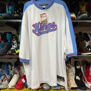 Y2K Ds White and Blue Kings warm up Jersey
